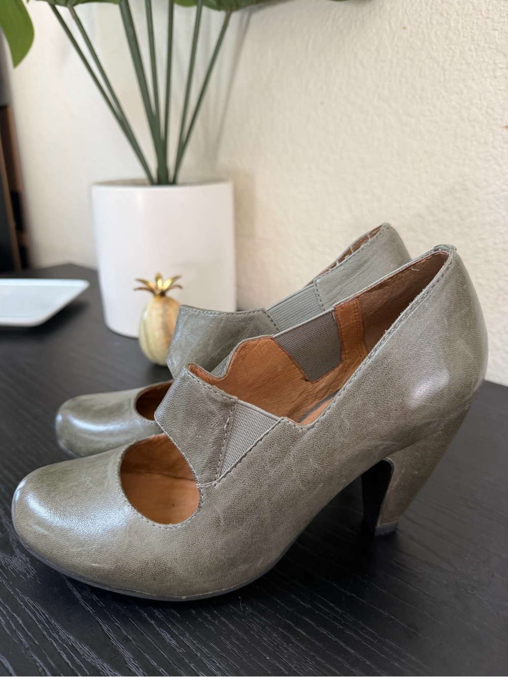 Retro Vintage Mix Mooz Heels 6 - Picture 2 of 4